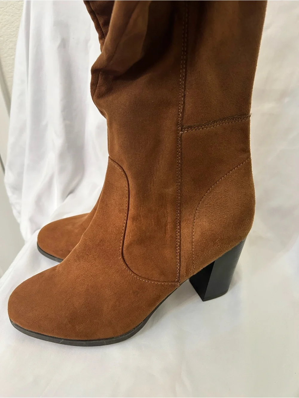 NWT Style & Co. Suede Boots in Brown Size 8